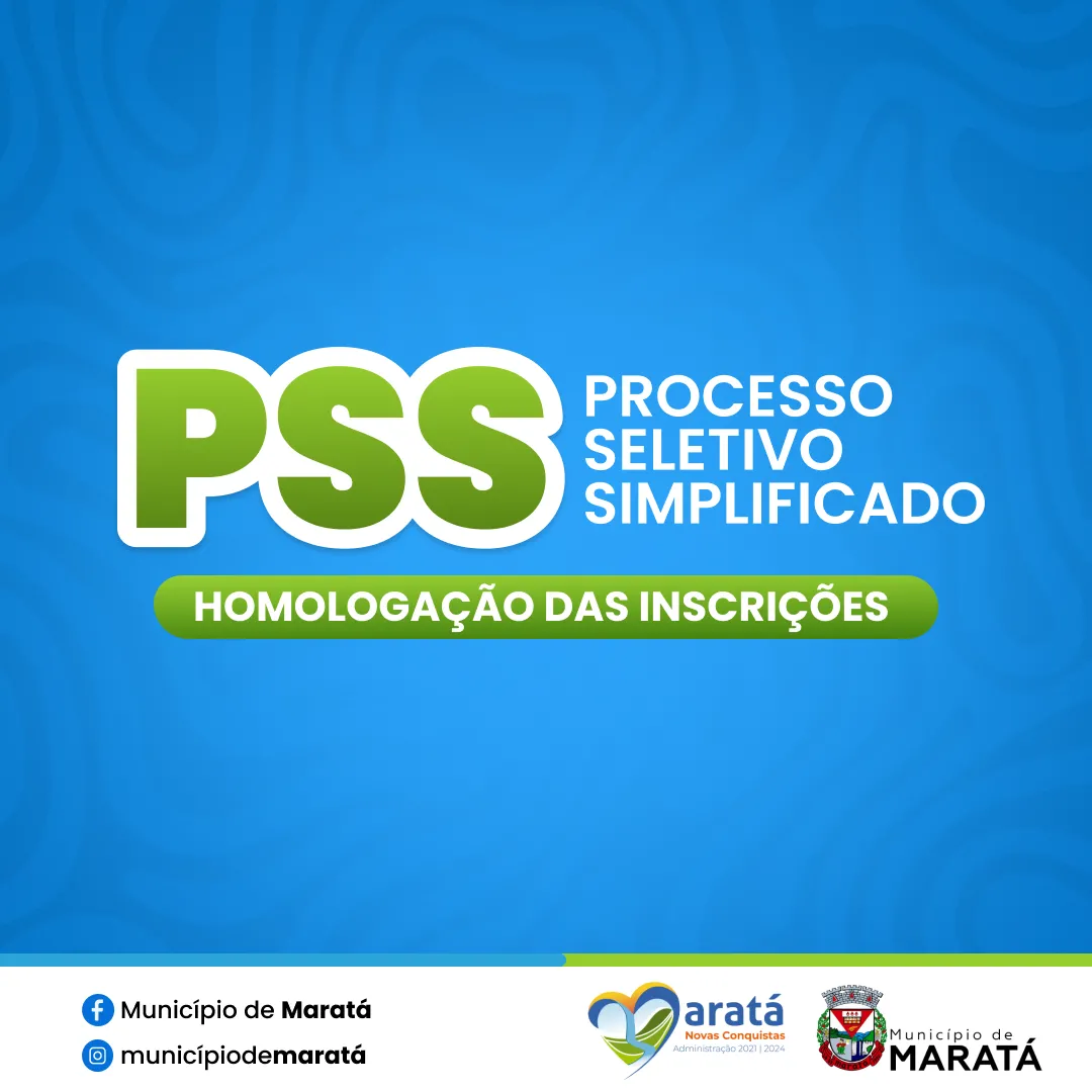 Processo Seletivo Simplificado - Homologao das Inscries