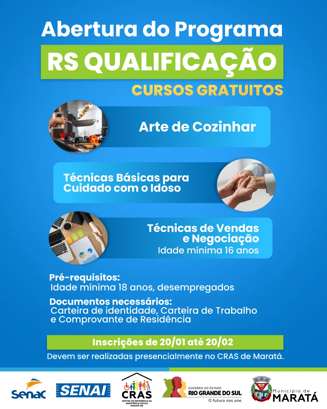 Programa RS Qualificao oferece cursos gratuitos para os marataenses