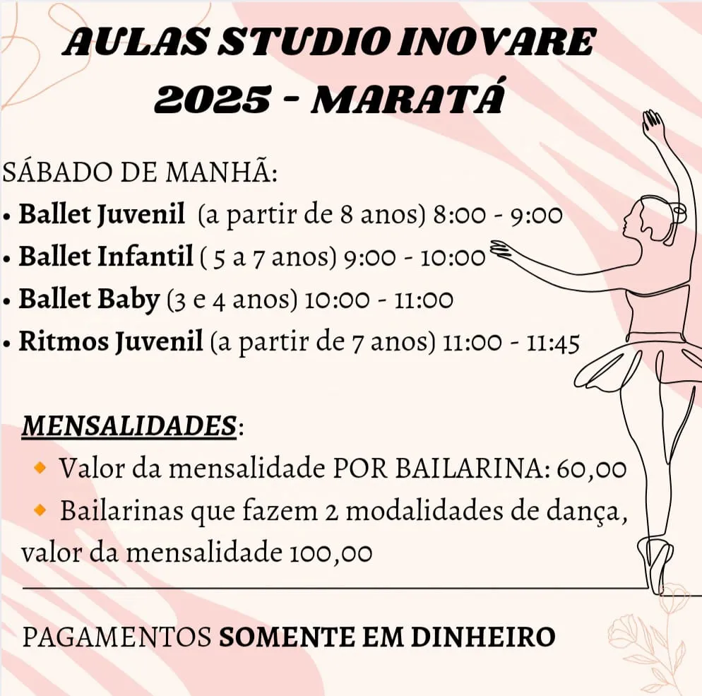 Volta s aulas de ballet em Marat! 